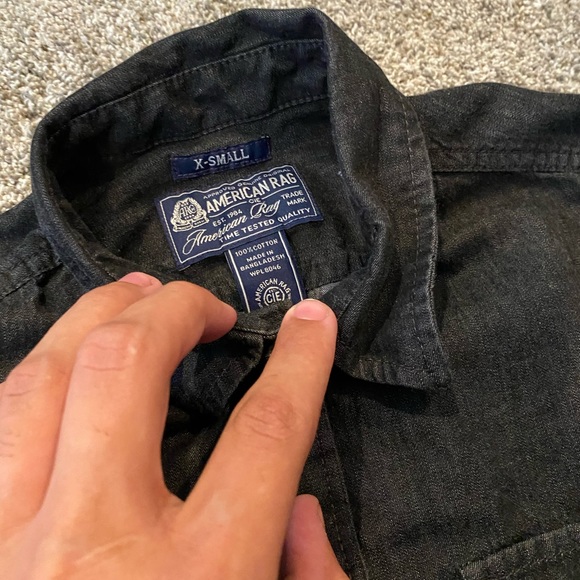 Rustic black button up - Picture 2 of 2